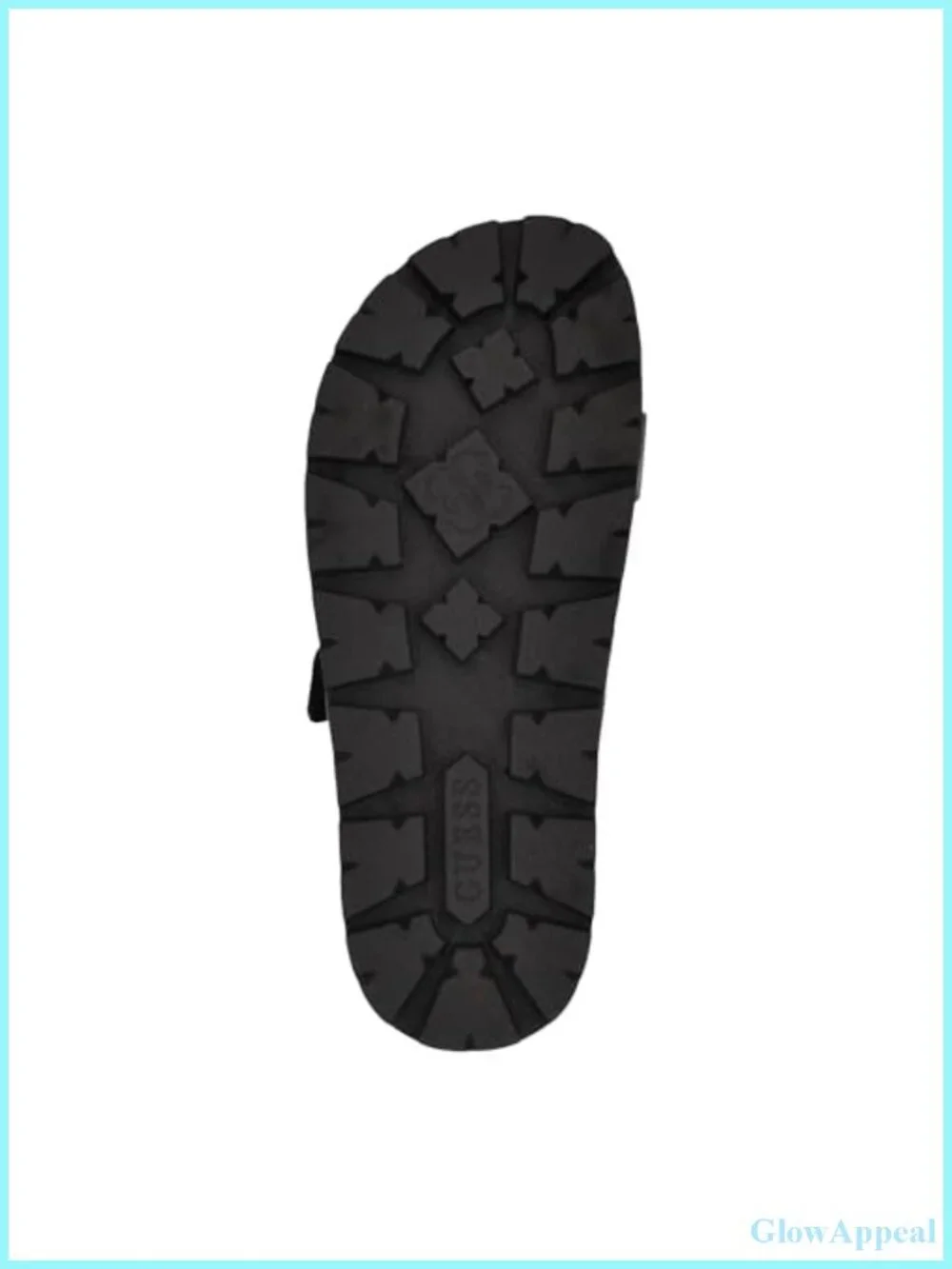 Faux Leather Slide Sandals with Dual Hook-and-Loop Straps and Cushioned Footbed
